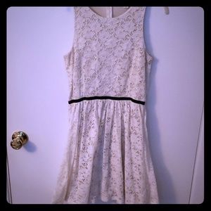 White lace Fit and Flare